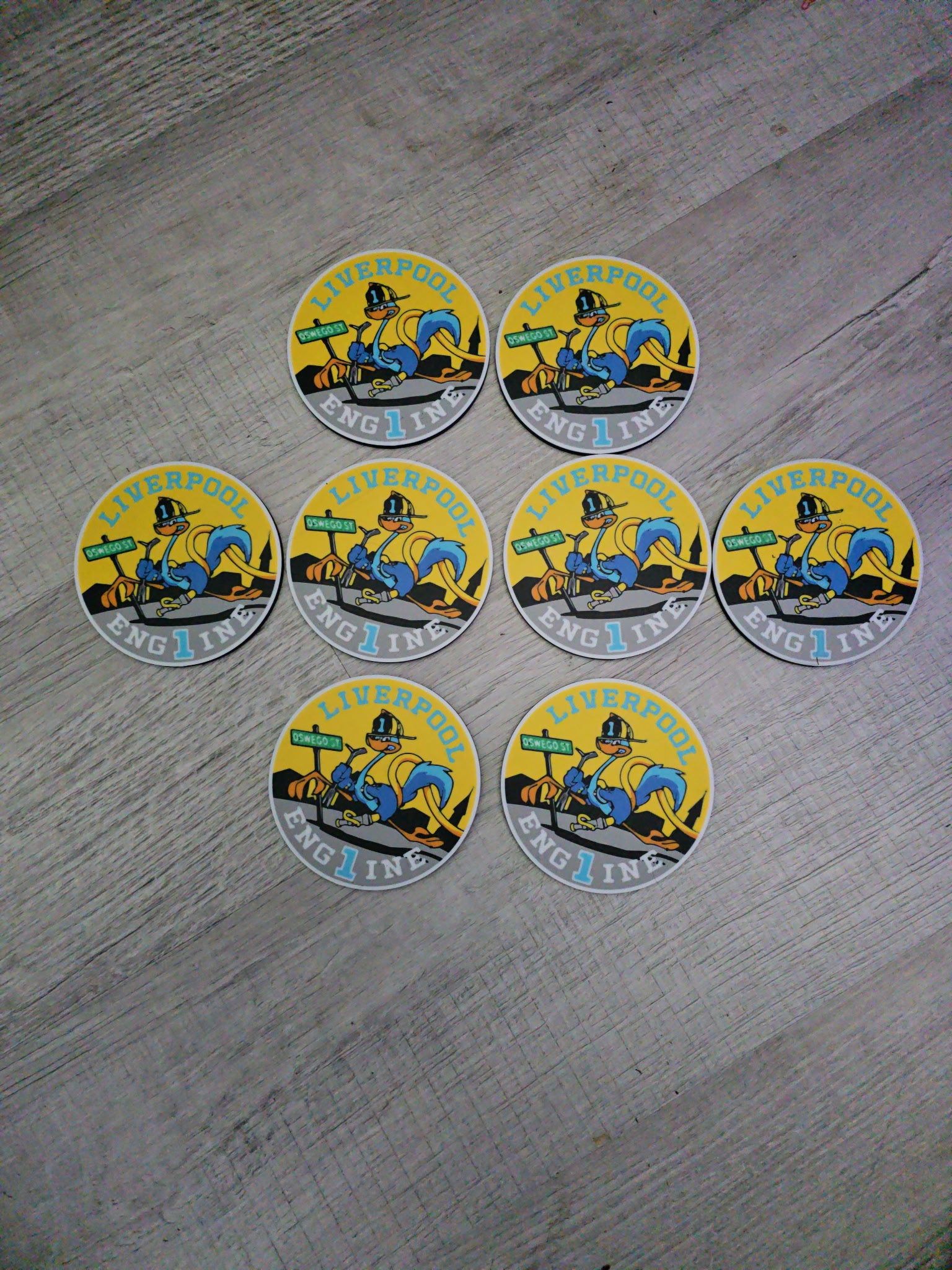 Custom 3D Printed Firehouse Coaster Sets