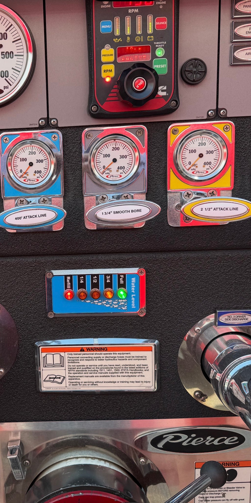Pump Panel Line ID Stickers