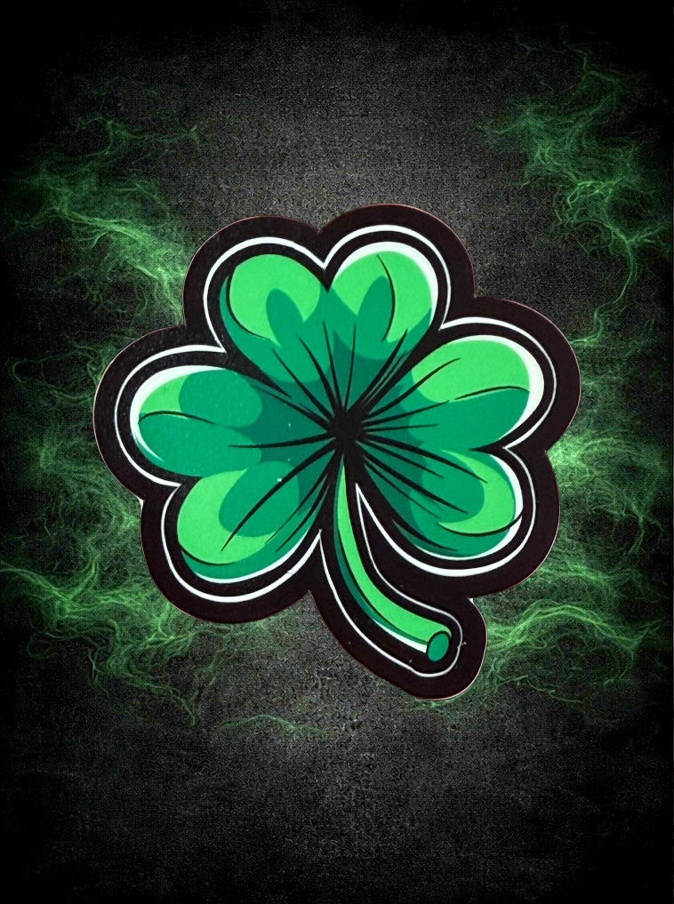 Irish Clover 2.5 " Sticker