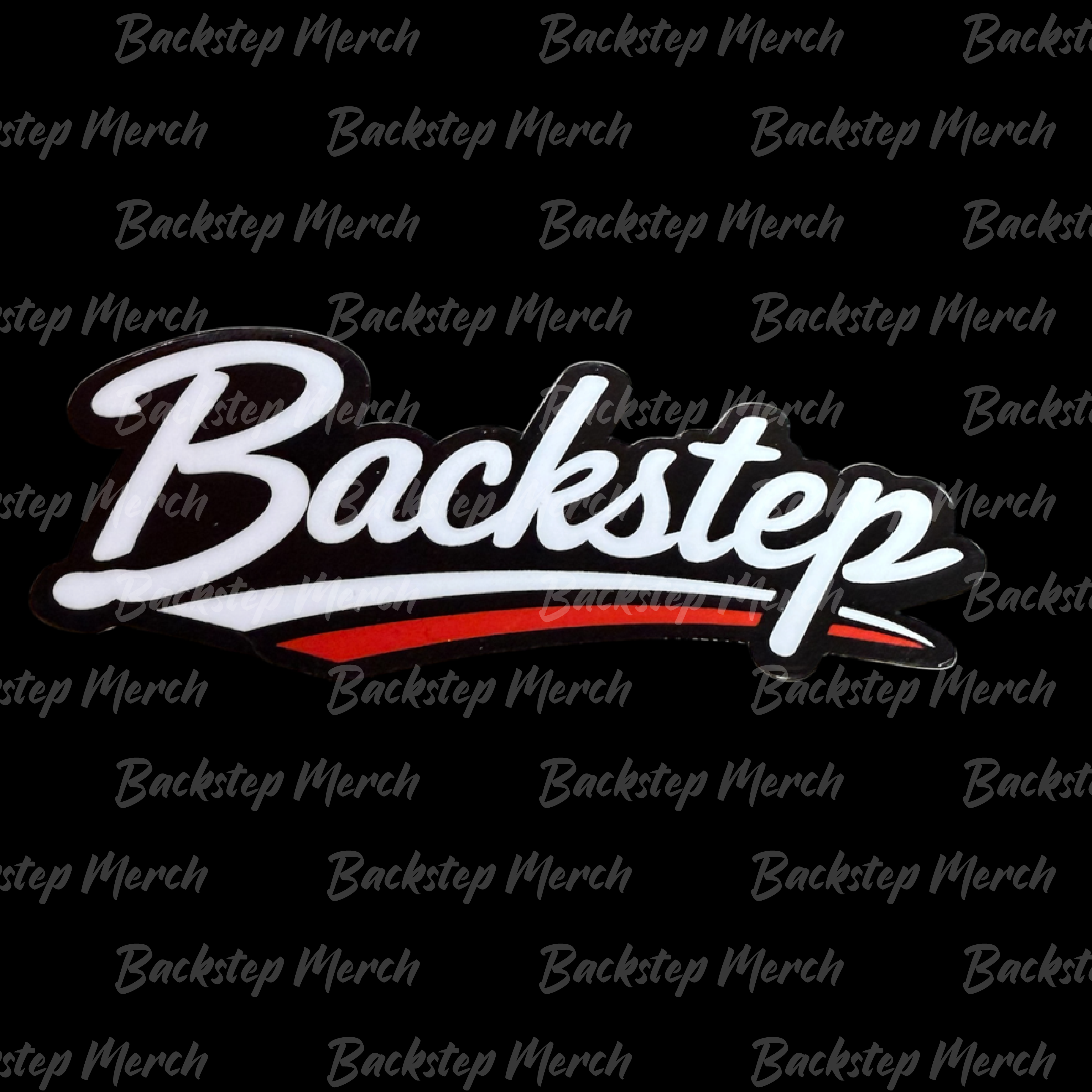 Backstep Script Logo – 3” Sticker