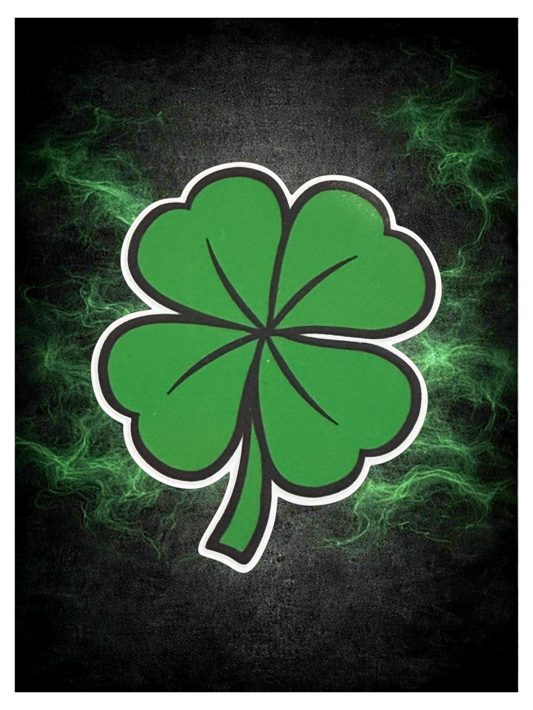 4 Leaf Clover – 2.5” Die-Cut Sticker