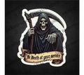 Dr. Death – At Your Service 3" Sticker
