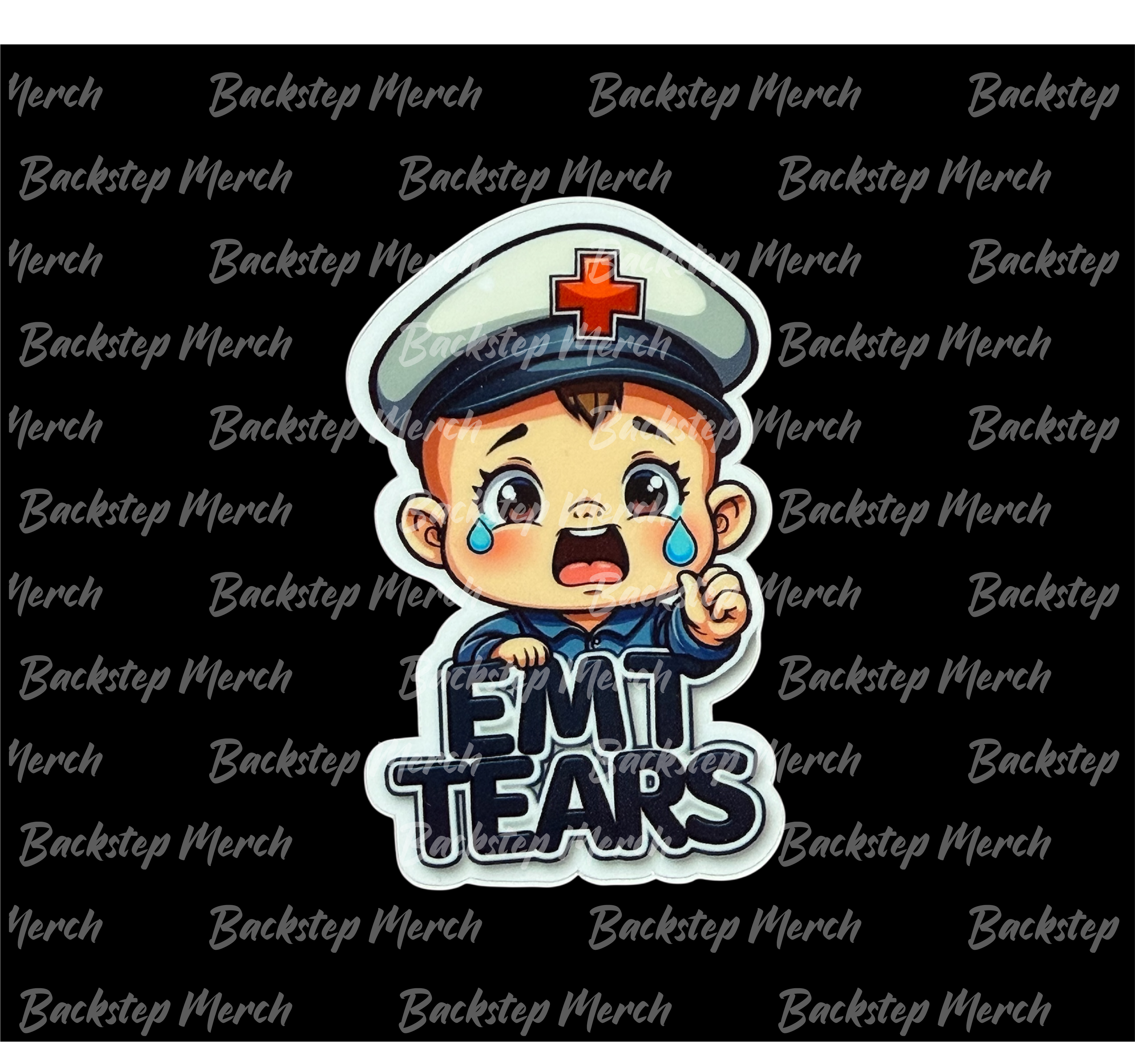EMT Tears Sticker (2.5”)