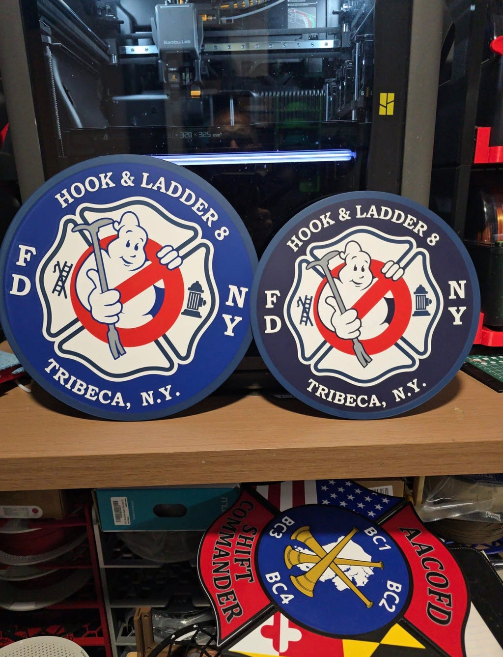 Custom 3D Printed Firehouse Wall Plaques
