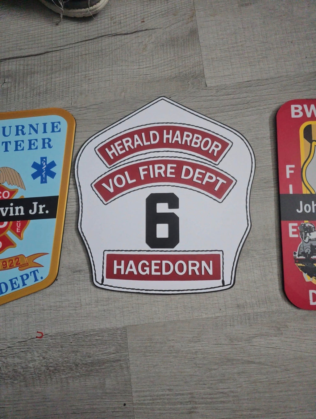 Custom 3D Printed Firehouse Wall Plaques