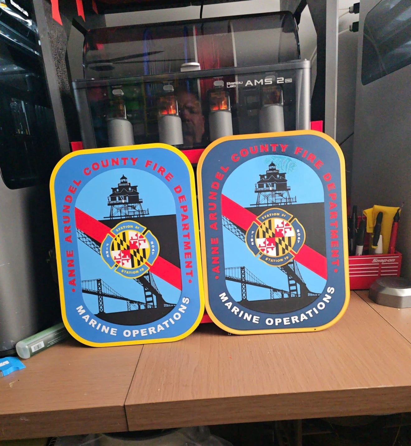 Custom 3D Printed Firehouse Wall Plaques