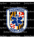 Maryland Paramedic Patch Sticker