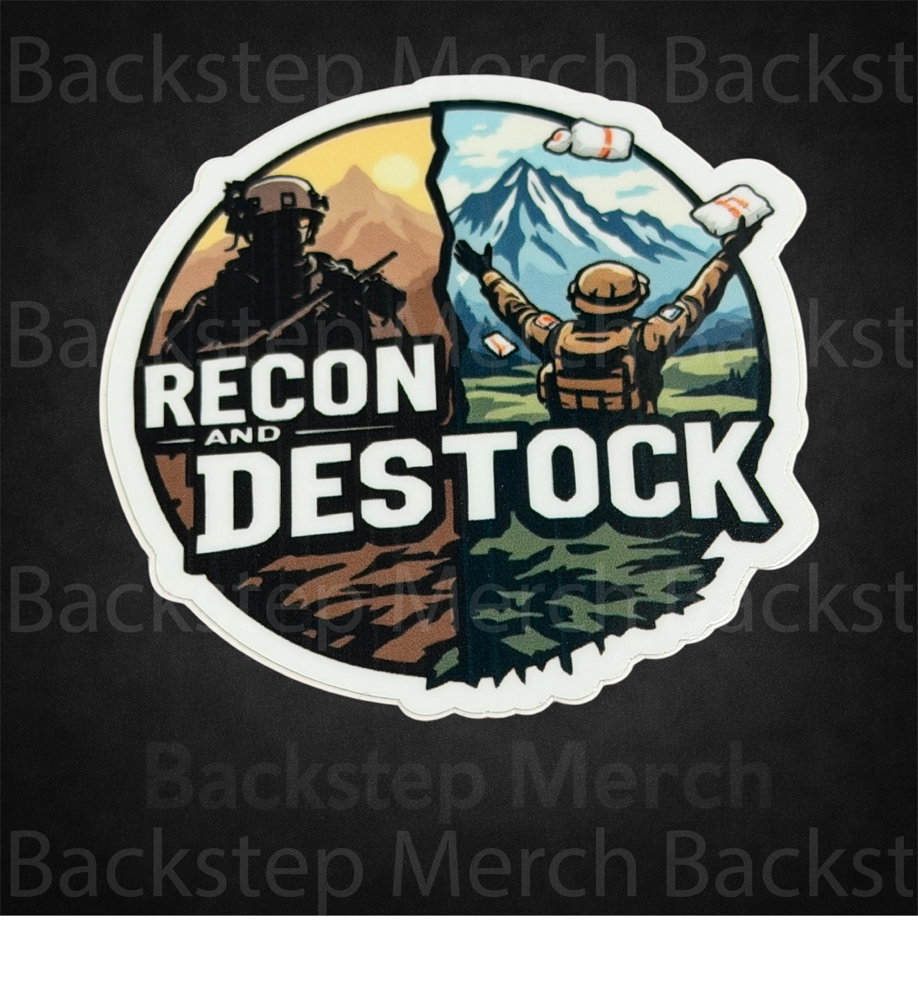 Recon and Destock 3"Sticker