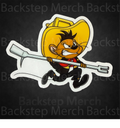 Speedy Firefighter – Clear Sticker (2.5")