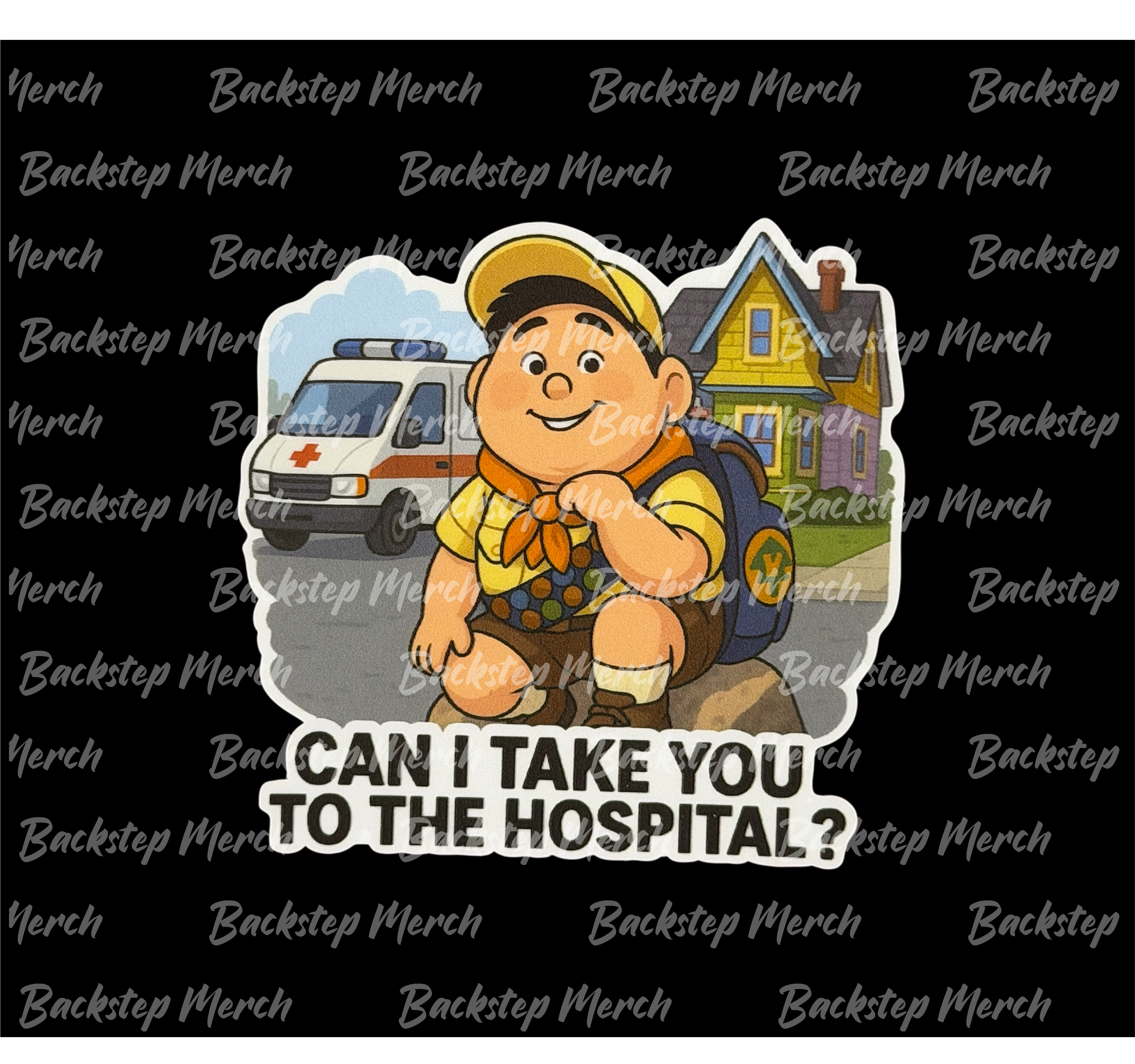 Can I Take You to the Hospital? Sticker (2.5”)