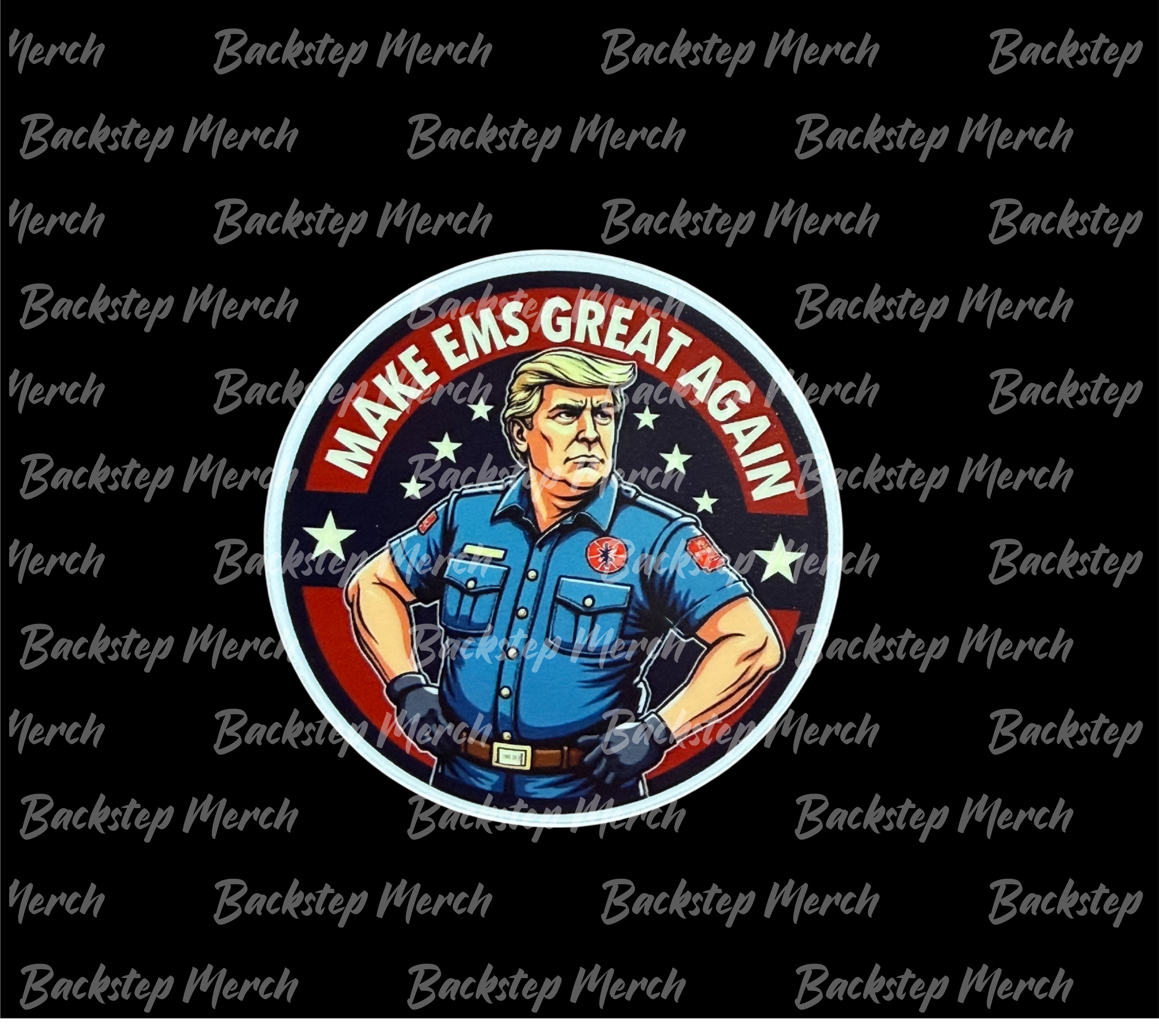 Make EMS Great Again Sticker – Backstep Merch