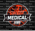 Sweet Medical Jobs Sticker