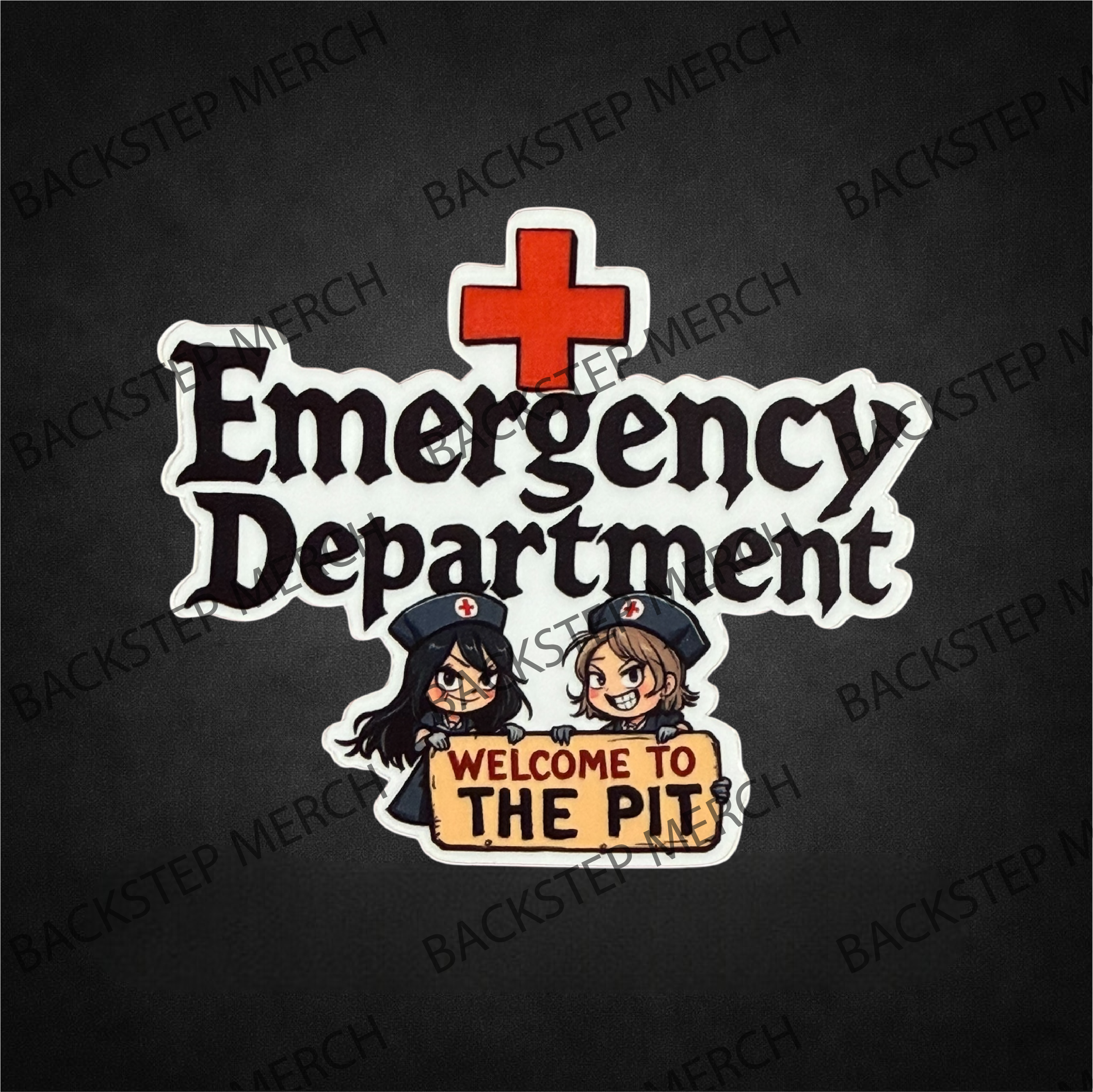 Emergency Department – Welcome to the Pit  3" Sticker